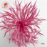 pink Biot Feather Star Flower on Wire