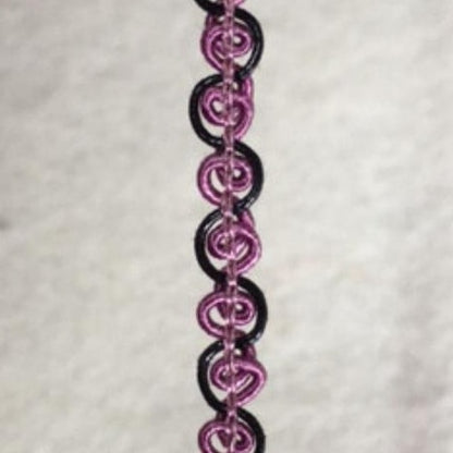 Braid Loops - plum black loop