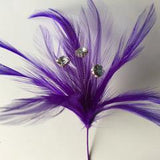 Small Diamontee Feather Mount Centres (FBN1610) - AU - B Unique Millinery