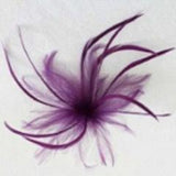 Dyed Feather Flower (F0024) - AU - B Unique Millinery