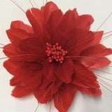 Feather Flower with Peacock Fringes (EF1097) - AU - B Unique Millinery