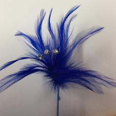 Small Diamontee Feather Mount Centres (FBN1610) - AU - B Unique Millinery