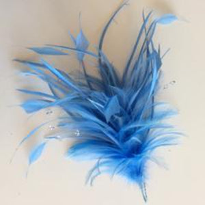 Pale Blue Feather Mounts (0422) - AU - B Unique Millinery