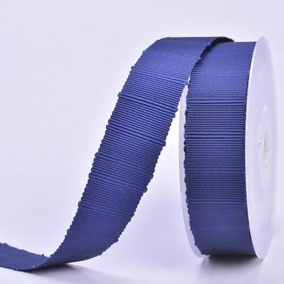 Slubby Petersham Ribbon navy