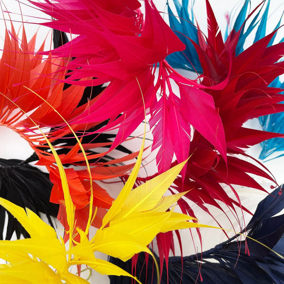Spiky Feather Mounts (F201501) - AU - B Unique Millinery