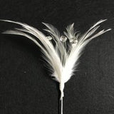 Small Diamontee Feather Mount Centres (FBN1610) - AU - B Unique Millinery