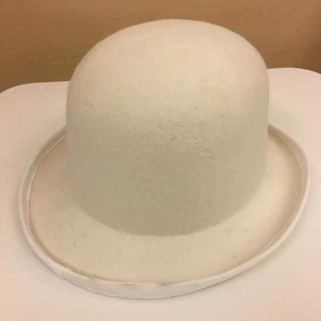 white gallymont Wool Felt Blocked Hat Bases 