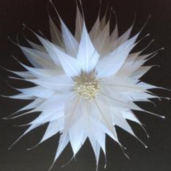 Spikey Feather Flower Large (EF1099) - AU - B Unique Millinery