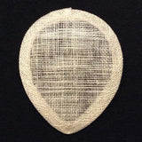 Sinamay Teardrop [9cmx11.5cm] Bases - US - B Unique Millinery