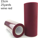 tulle wine red