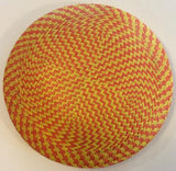 Round Multi-Colour Checked Buntal [16cm] Bases - AU - B Unique Millinery