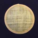 Sinamay Round [14cm] Base - AU - B Unique Millinery