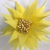 Spikey Feather Flower Minature (EF1099) yellow